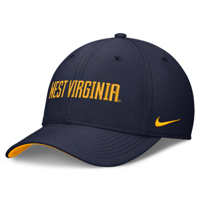  West Virginia Mountaineers Nike Primetime Team Rise Dri-FIT Flex Hat - Navy