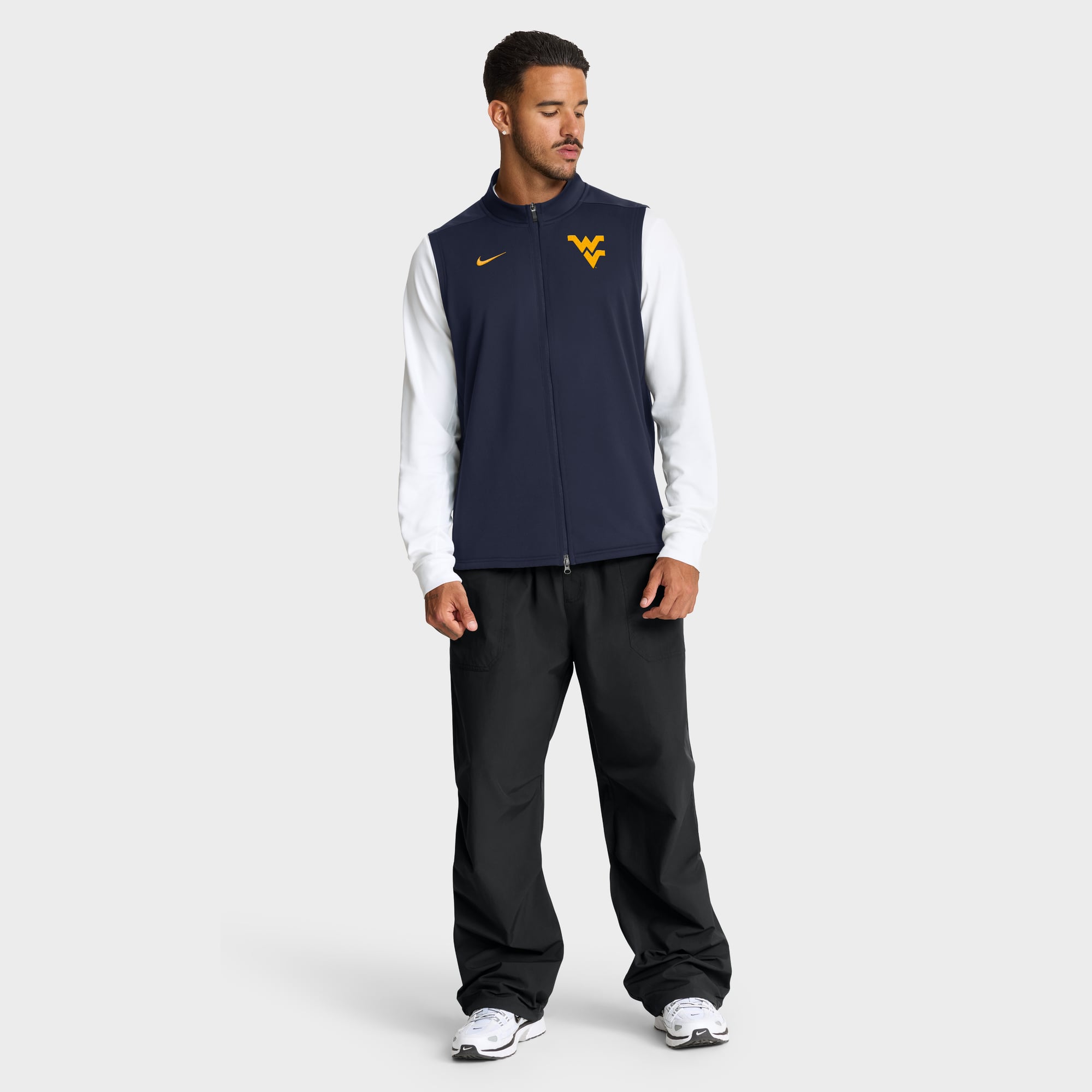 Gilet zippé Nike Primetime Victory Therma-FIT bleu marine pour homme