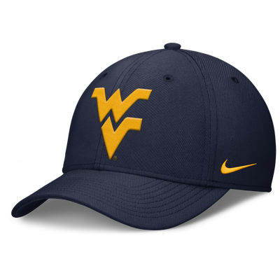 Casquette Nike Rise SwooshFlex Dri-FIT des West Virginia Mountaineers - Bleu marine