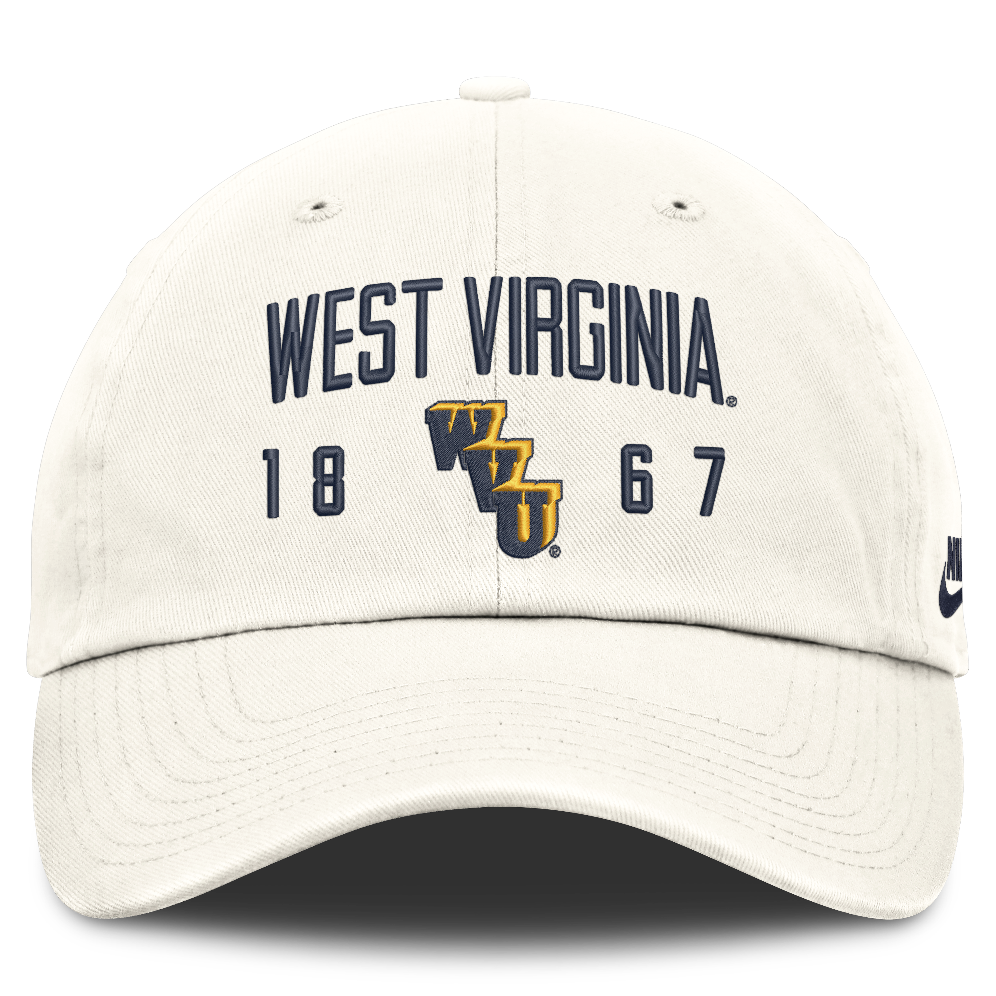 Casquette ajustable Nike blanche West Virginia Mountaineers Legacy Letter & Location Club pour homme