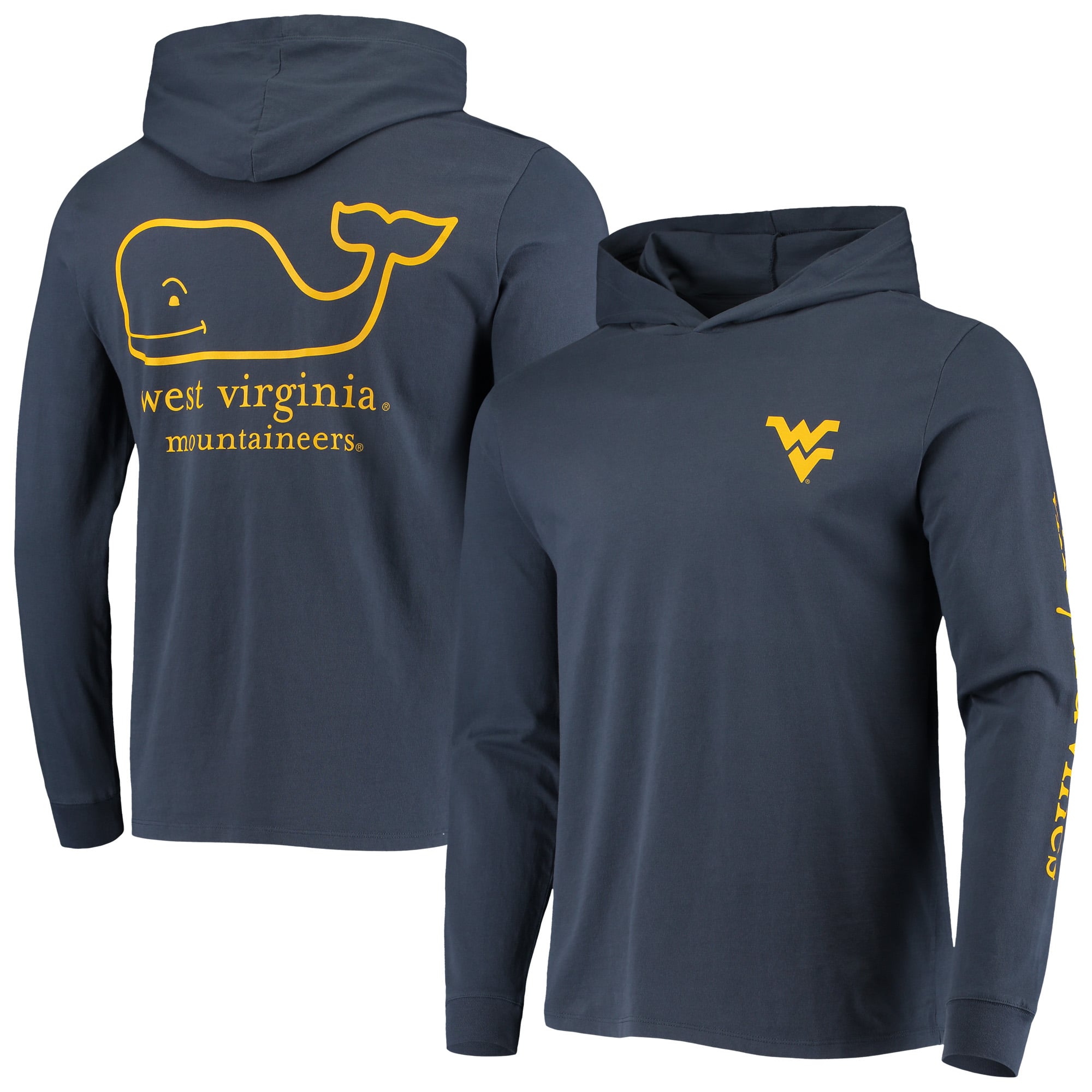 メンズウェア Wedgehog Collage S/S Sweat Shirt - Navy Men's Vineyard Vines Navy West Virginia Mountaineers Campus 2.0