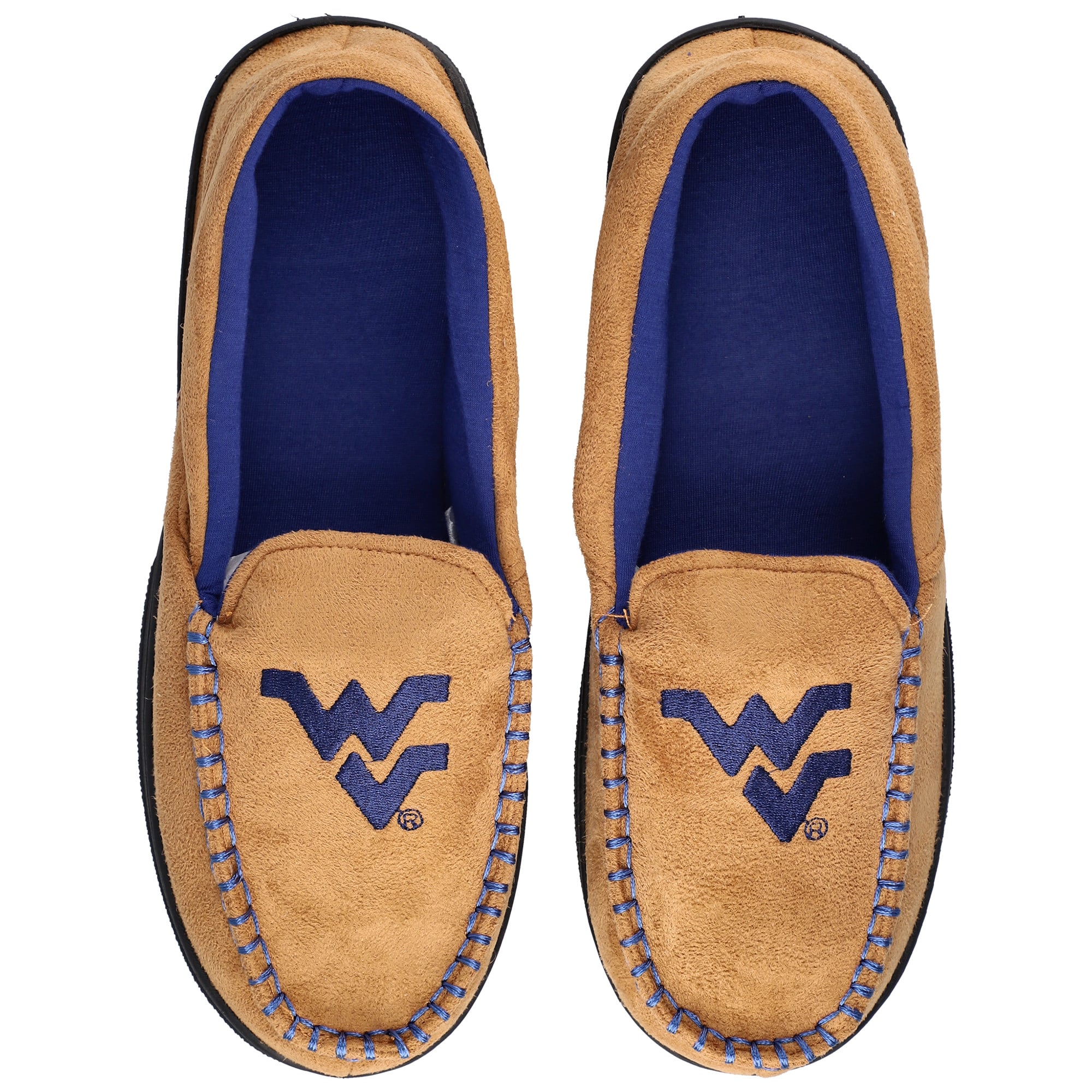 Chaussons mocassins West Virginia Mountaineers ZooZatz pour hommes
