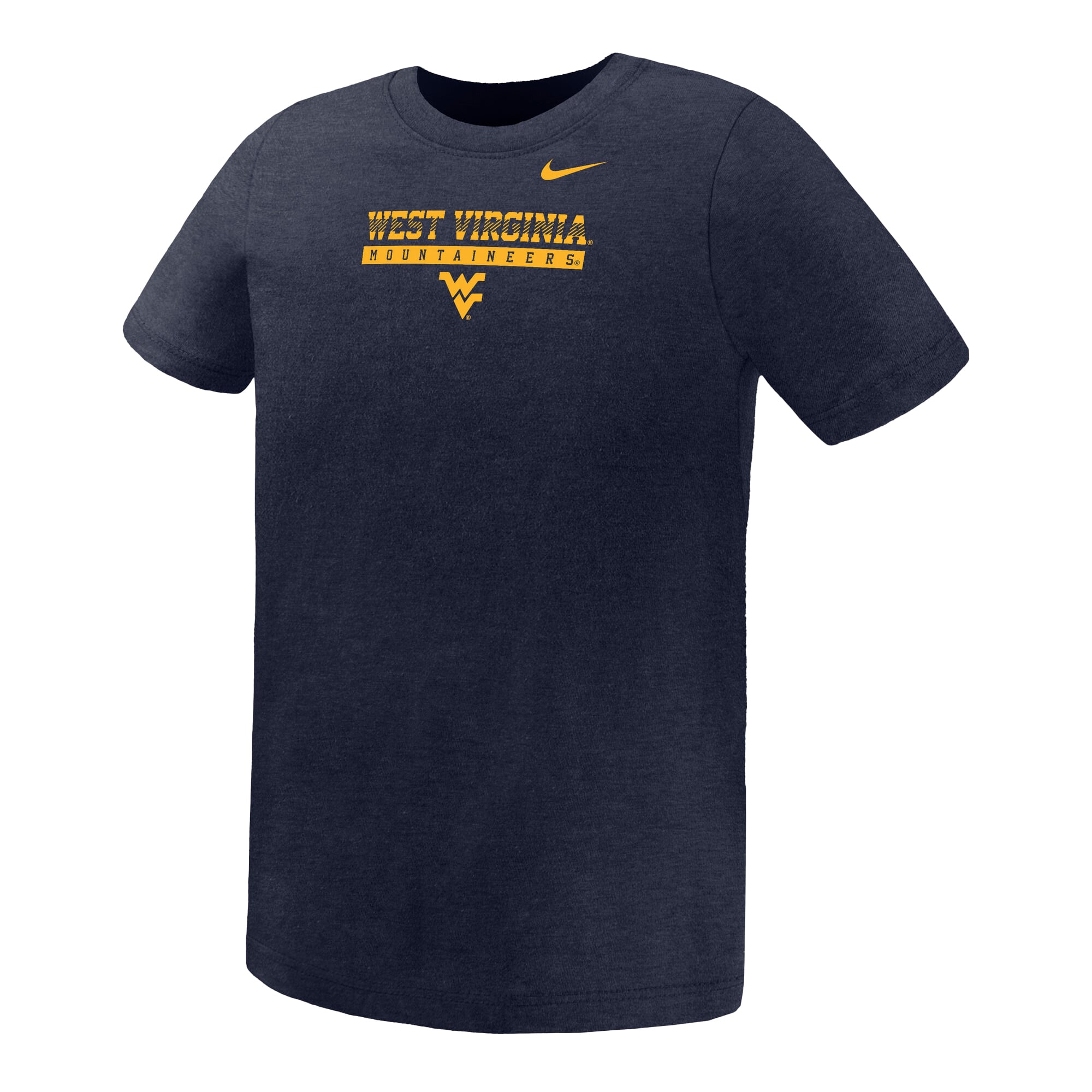 Preschool Nike Navy West Virginia Mountaineers Name Bar Legend Dri-FIT T-Shirt