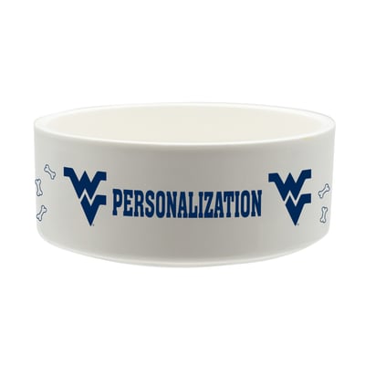 West Virginia Mountaineers The Memory Company 35oz. Personalized Ceramic Pet Bowl
