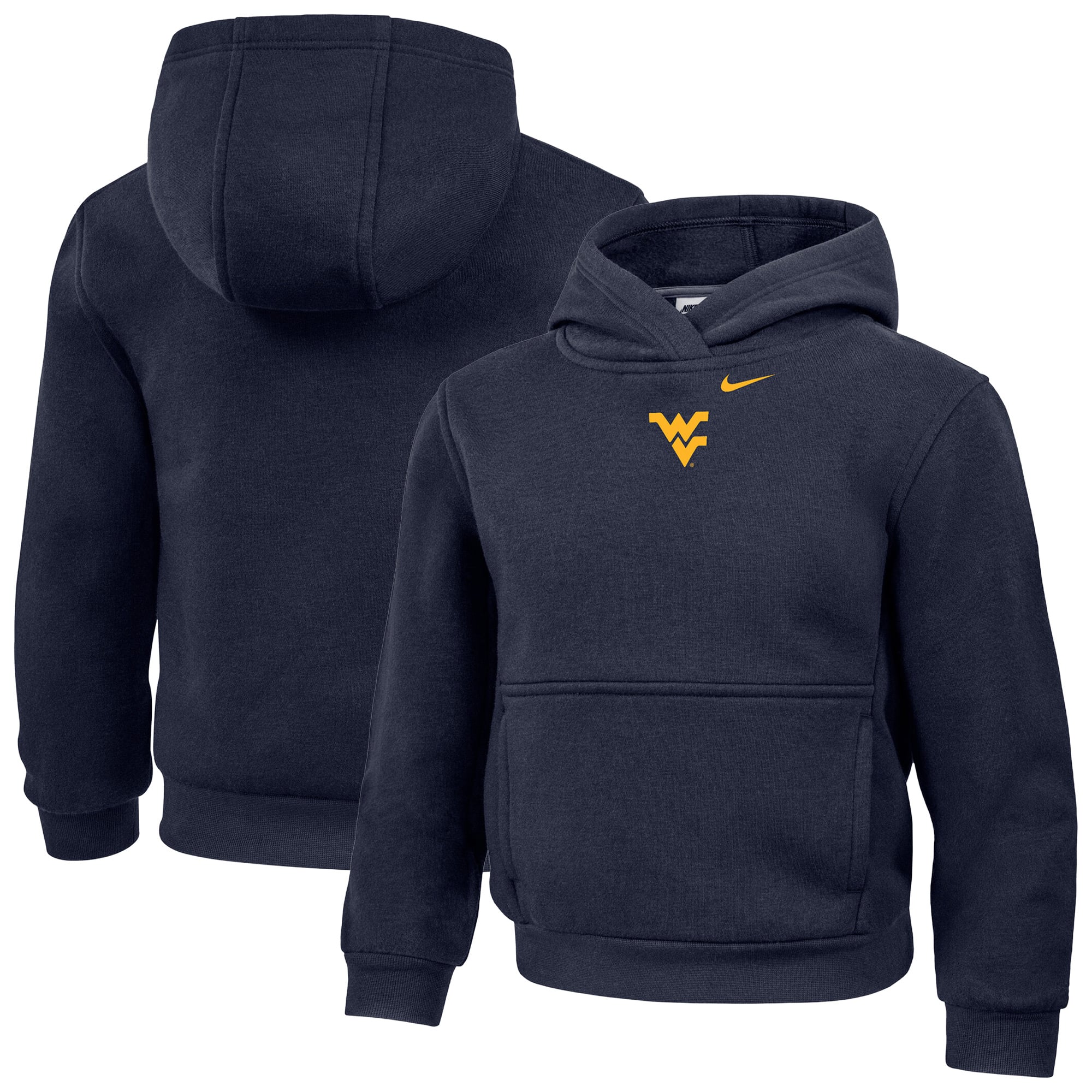 Sweat à capuche Nike Core bleu marine pour tout-petit, West Virginia Mountaineers
