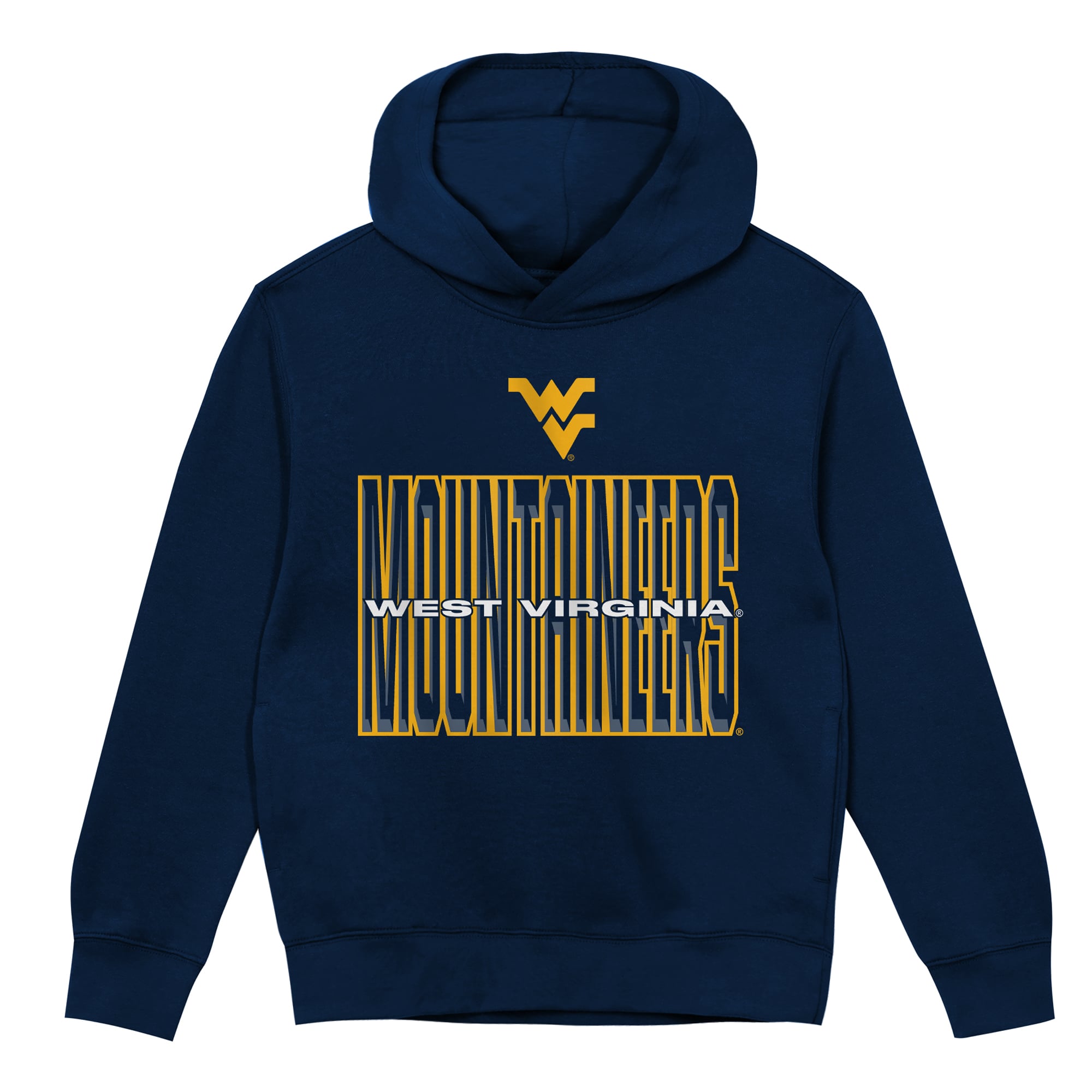 Sweat à capuche polaire Outerstuff bleu marine West Virginia Mountaineers pour tout-petit