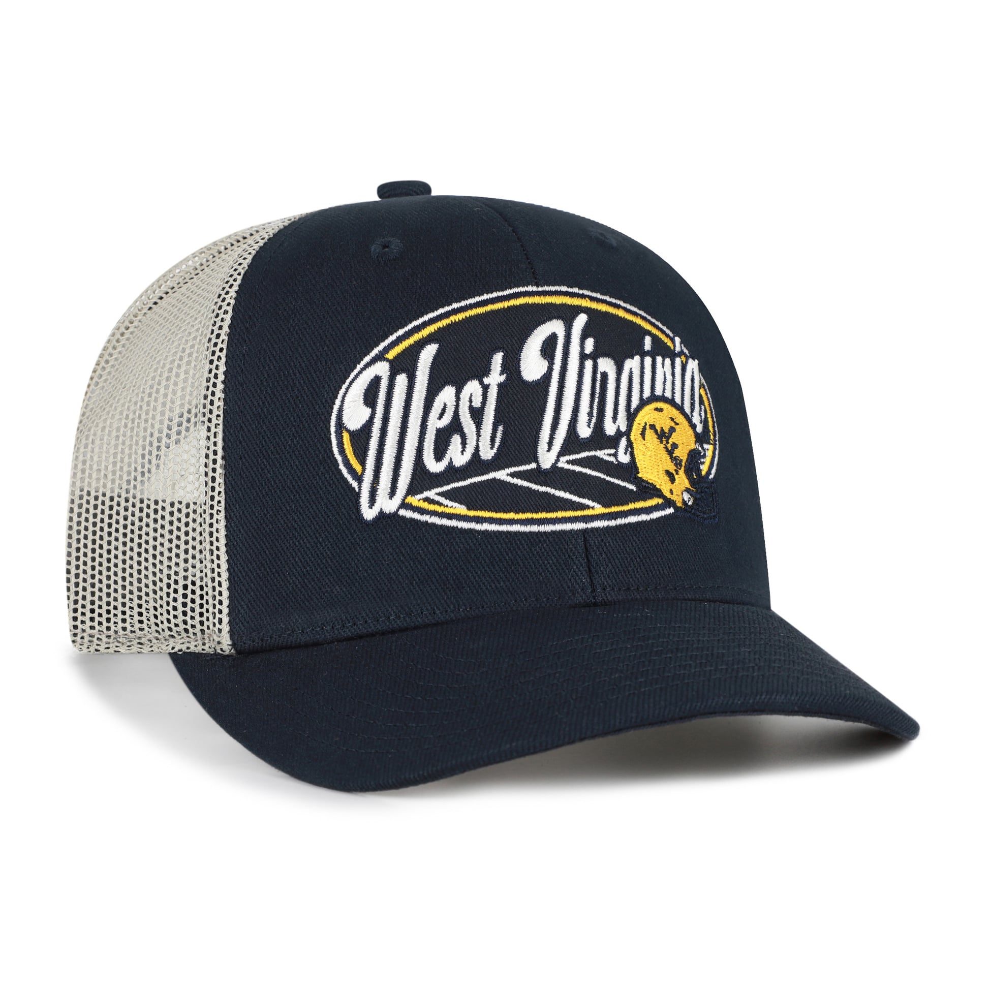 Unisex '47 Navy West Virginia Mountaineers Enfield Adjustable Trucker Hat