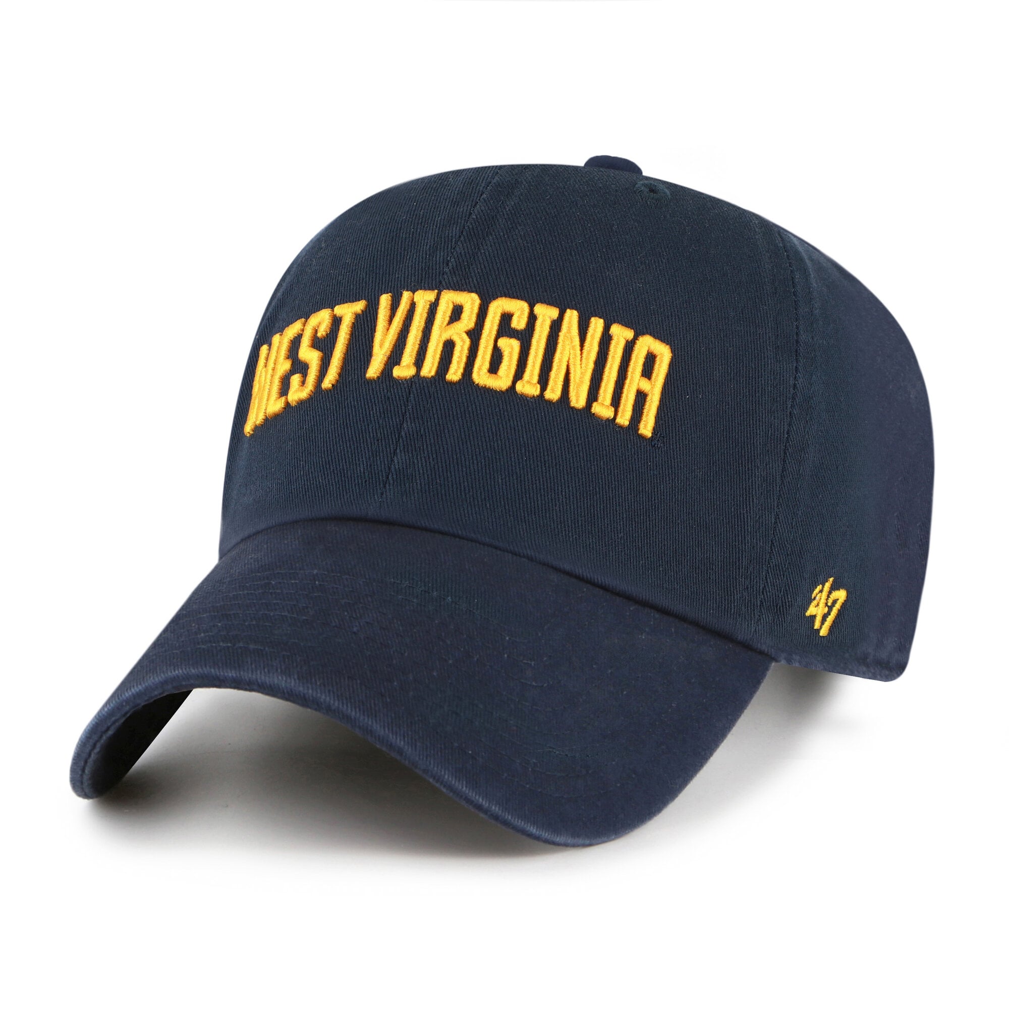 Unisex '47 West Virginia Mountaineers Navy Clean Up Adjustable Hat