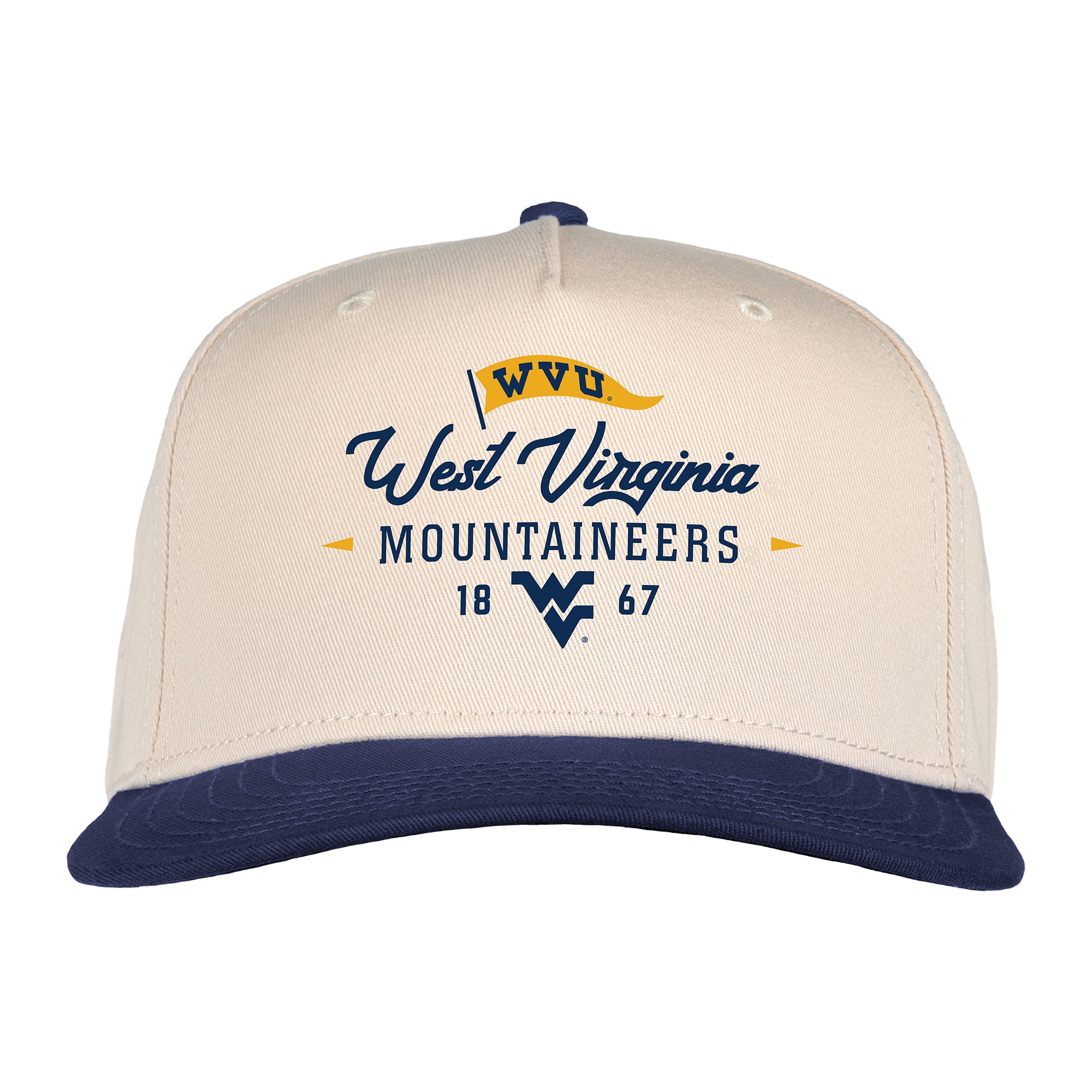 Unisex Ahead  Cream West Virginia Mountaineers The 1995 Adjustable Hat