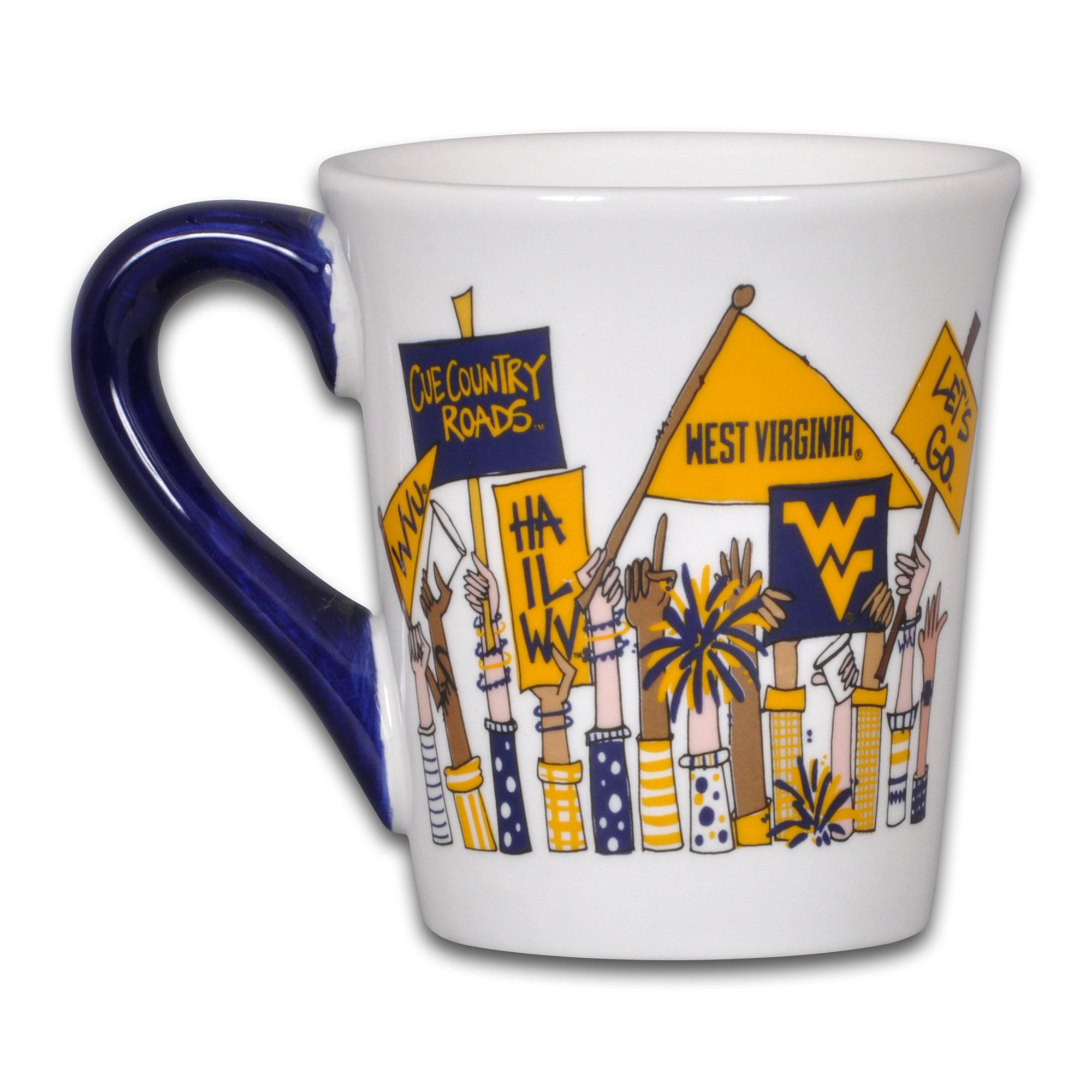 Mug de supporters des Mountaineers de Virginie-Occidentale (887 ml)