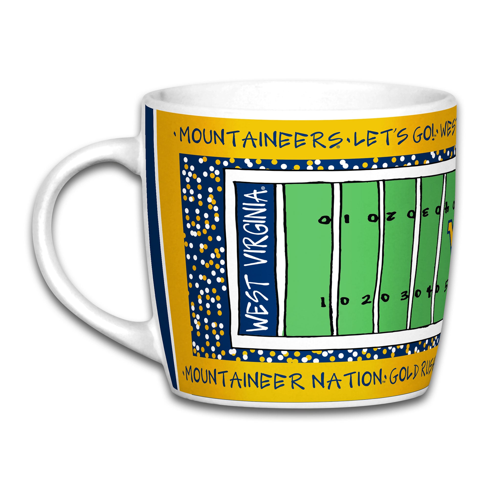 Mug de stade des Mountaineers de Virginie-Occidentale (887 ml).