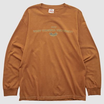 West Virginia Mountaineers Alstyle 2000s Long Sleeve T-shirt - Clay - S by Fanatics Real Vintage