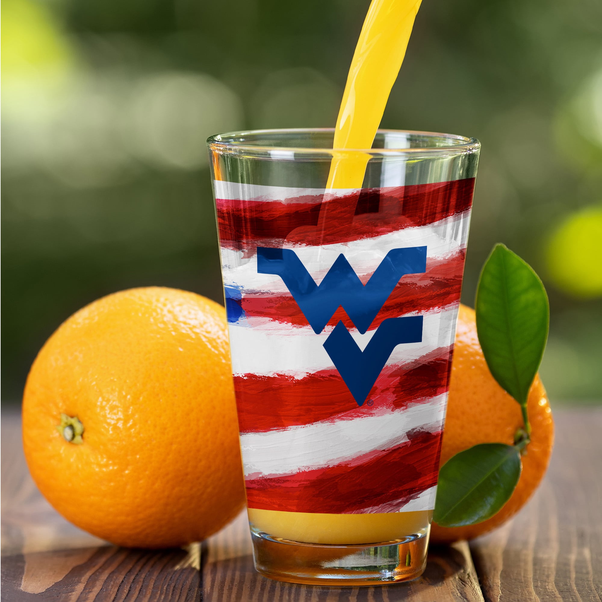 West Virginia Mountaineers Two-Pack 16oz. Americana Pint Glass Set