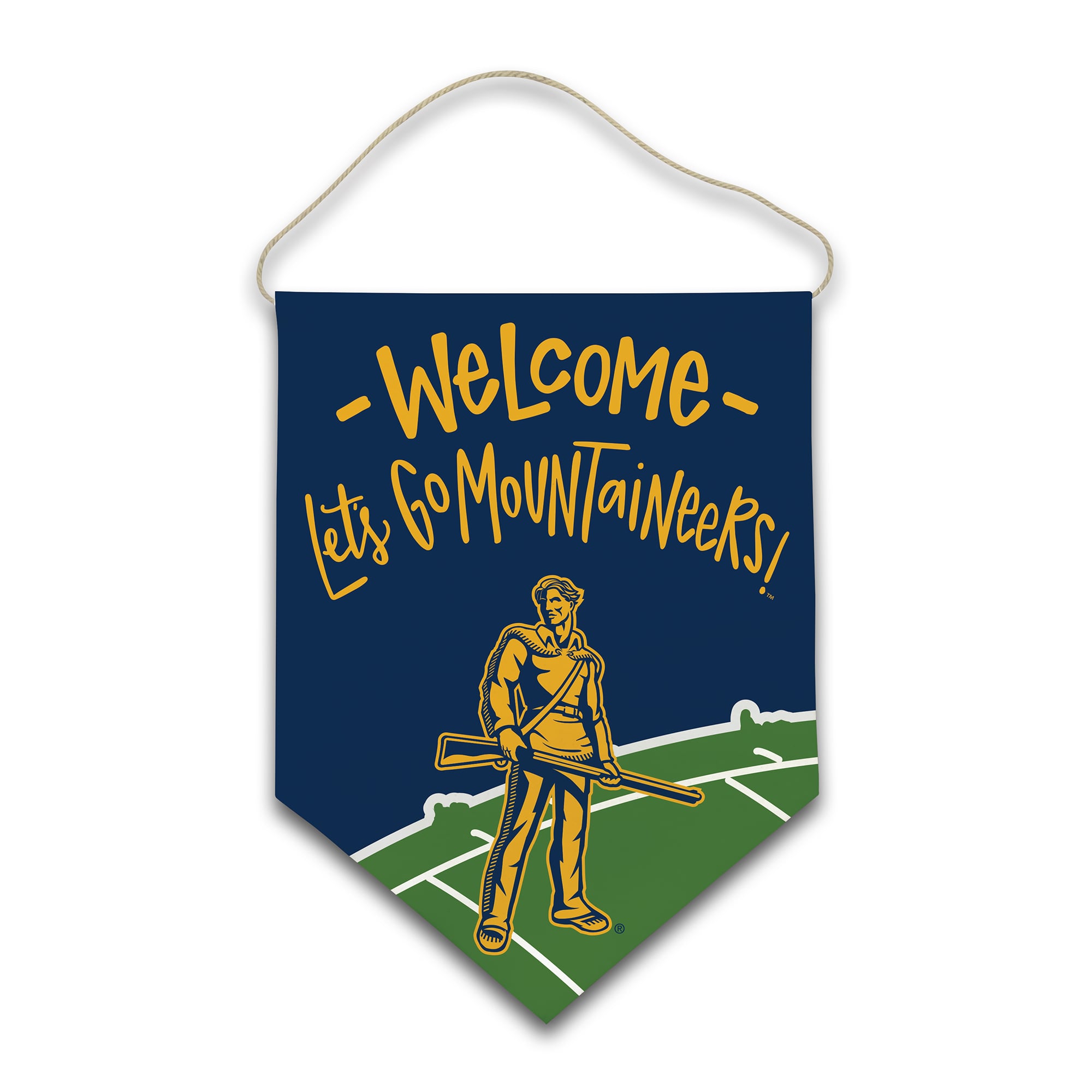 Toile de bienvenue des Mountaineers de Virginie-Occidentale