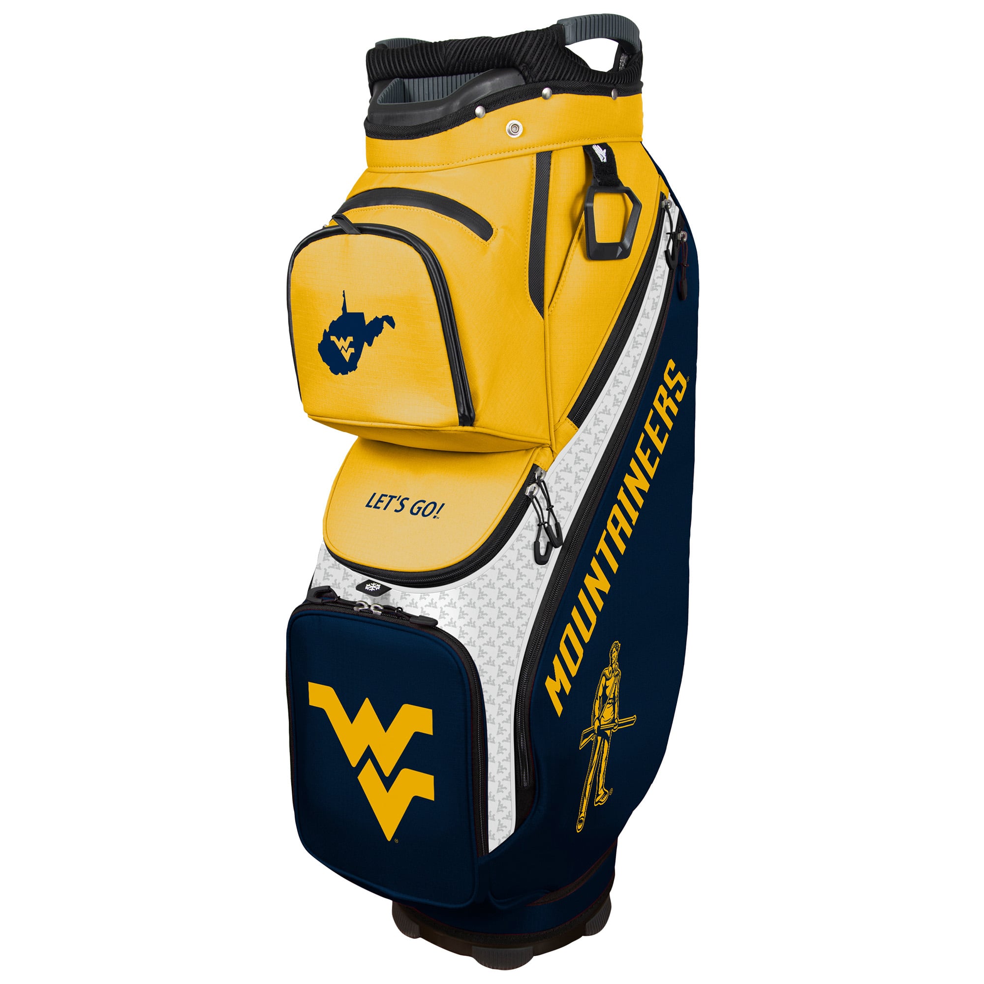 WinCraft West Virginia Mountaineers Clubhouse Cooler Cart Golf Bag