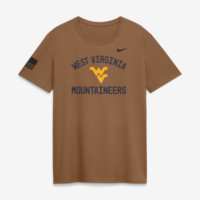 West Virginia Mountaineers Nike Women's 2026 Military Appreciation Dri-FIT T-Shirt - Brown