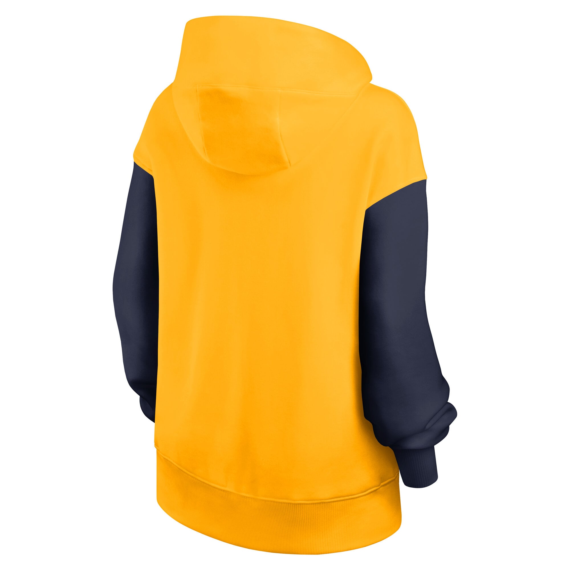 Sweat à capuche oversize Nike Legacy Phoenix pour femme, or et marine, West Virginia Mountaineers
