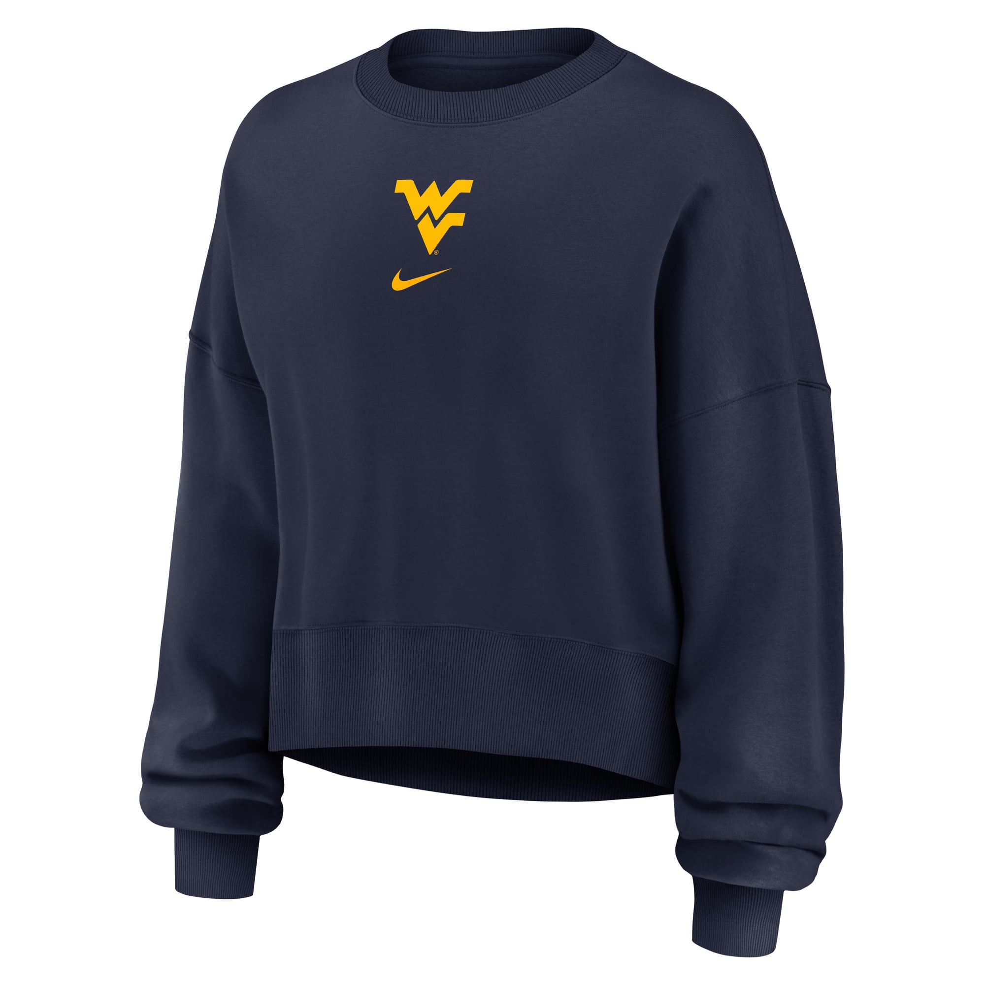 Sweat-shirt oversize Phoenix pour femme, bleu marine, Nike West Virginia Mountaineers
