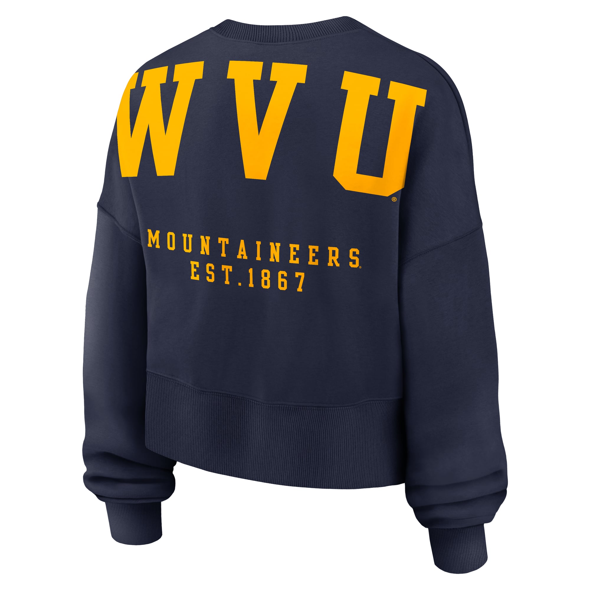Sweat-shirt oversize Phoenix pour femme, bleu marine, Nike West Virginia Mountaineers