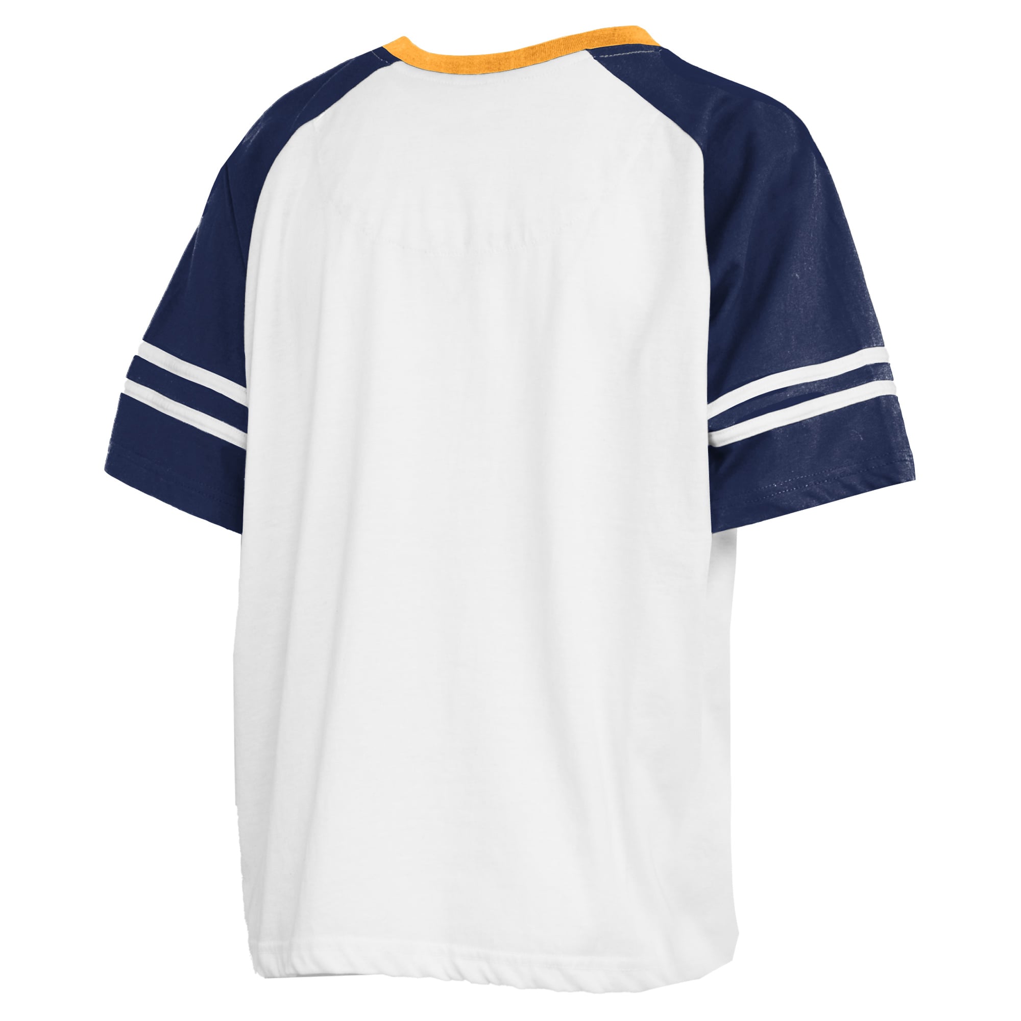 T-shirt Pressbox blanc pour femmes, motif Sky Colorblock des West Virginia Mountaineers