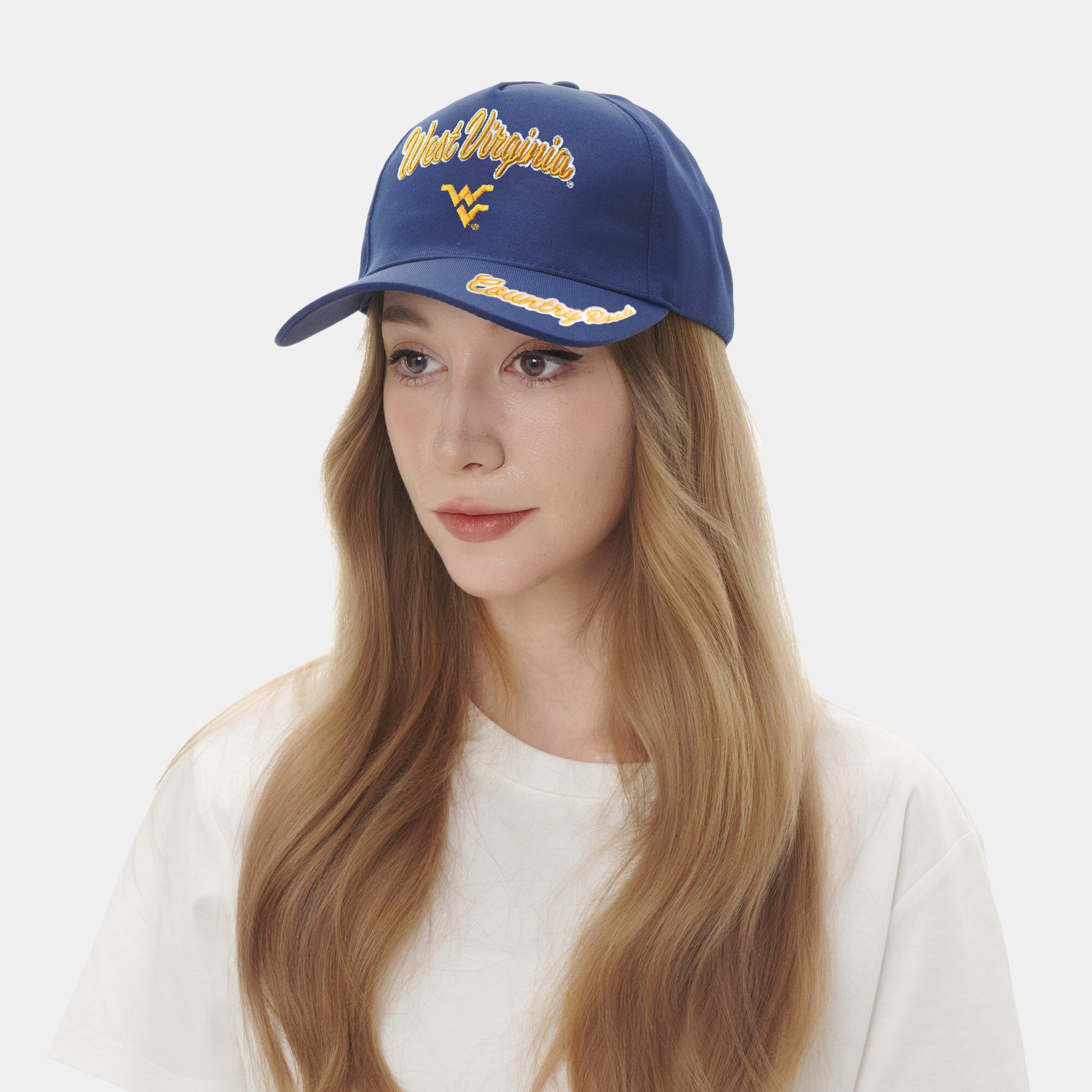 Chapeau ajustable ZooZatz bleu marine West Virginia Mountaineers Sweet Spirit pour femme