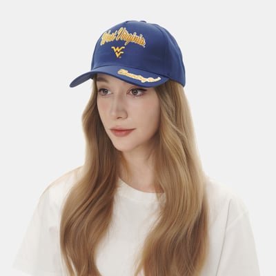 West Virginia Mountaineers ZooZatz Women's Sweet Spirit A-Frame Adjustable Hat - Navy