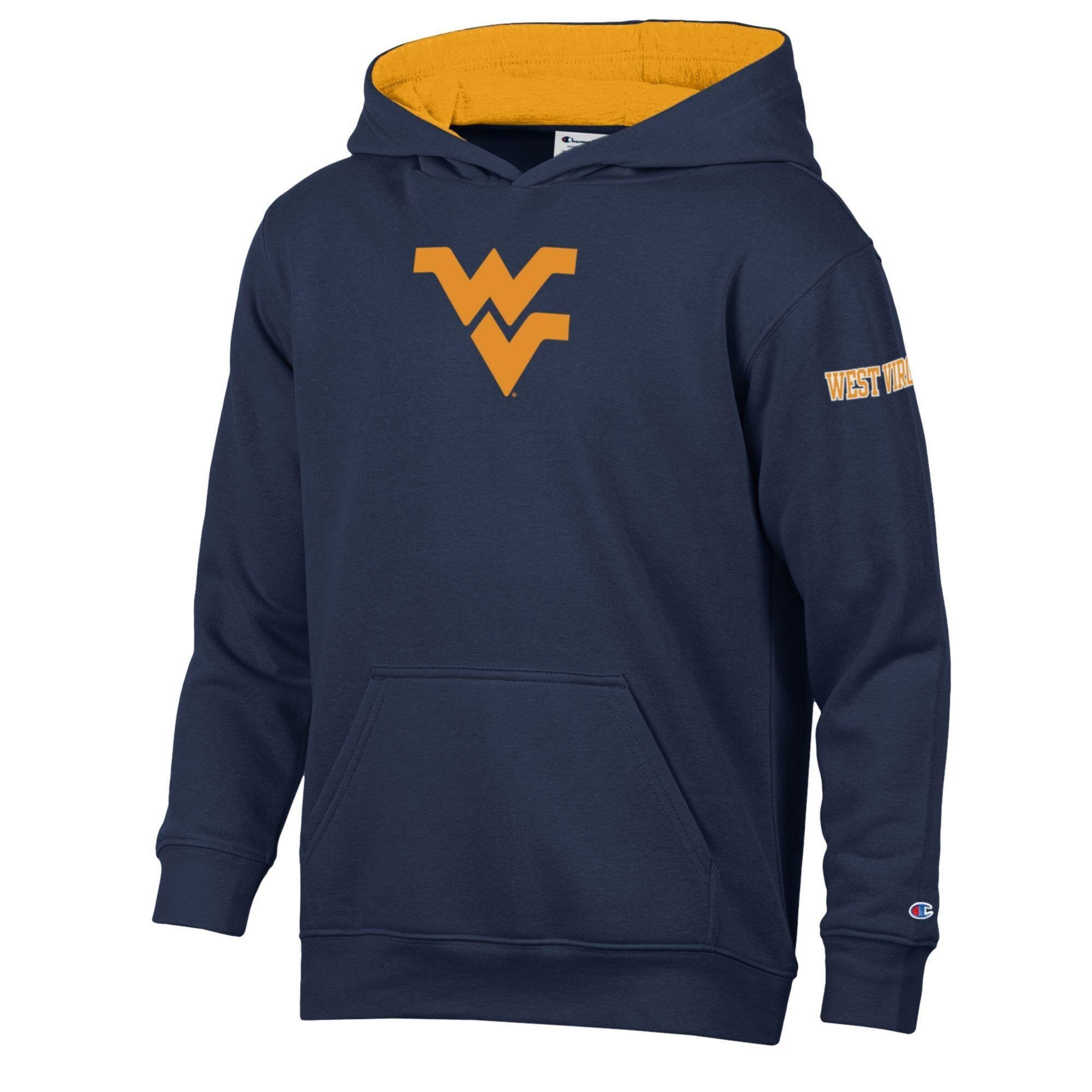 Youth Champion Navy West Virginia Mountaineers Fleece Hoodie