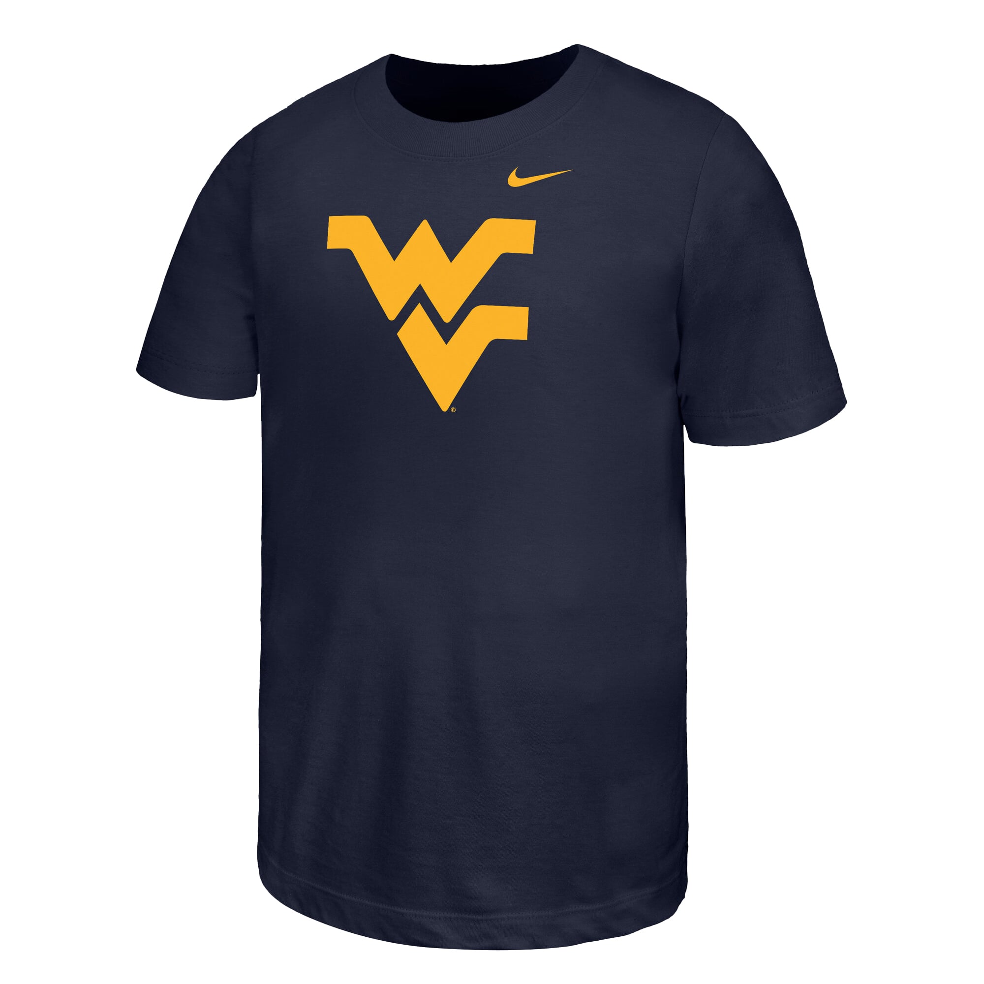 Youth Nike Navy West Virginia Mountaineers Logo T-Shirt