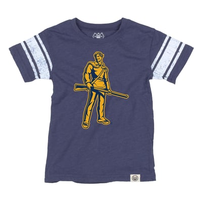 West Virginia Mountaineers Wes & Willy Youth Football Jersey T-Shirt - Navy