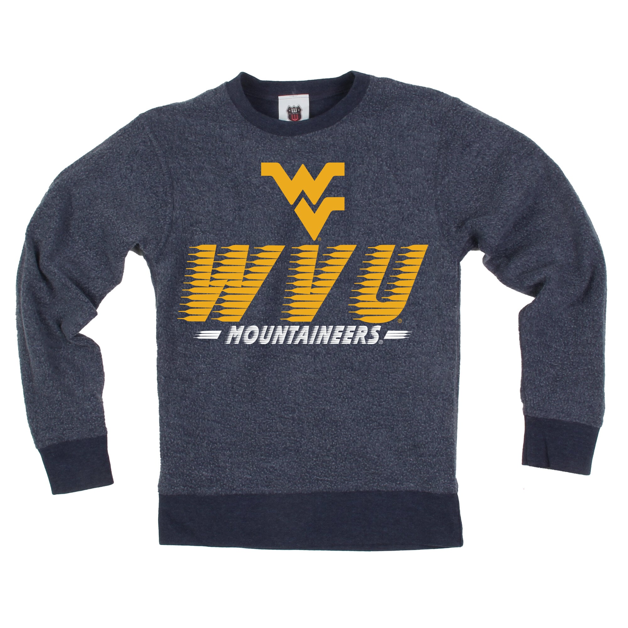 Youth Wes & Willy Navy West Virginia Mountaineers Reversible Sweatshirt