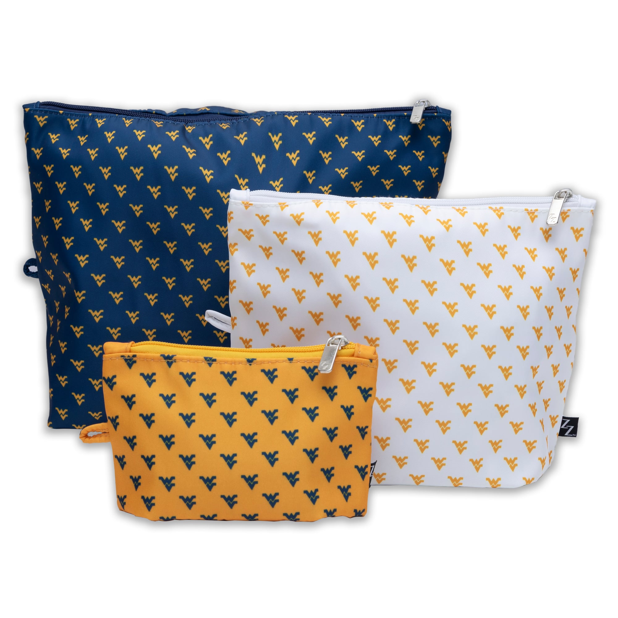 Ensemble de 3 pochettes ZooZatz West Virginia Mountaineers