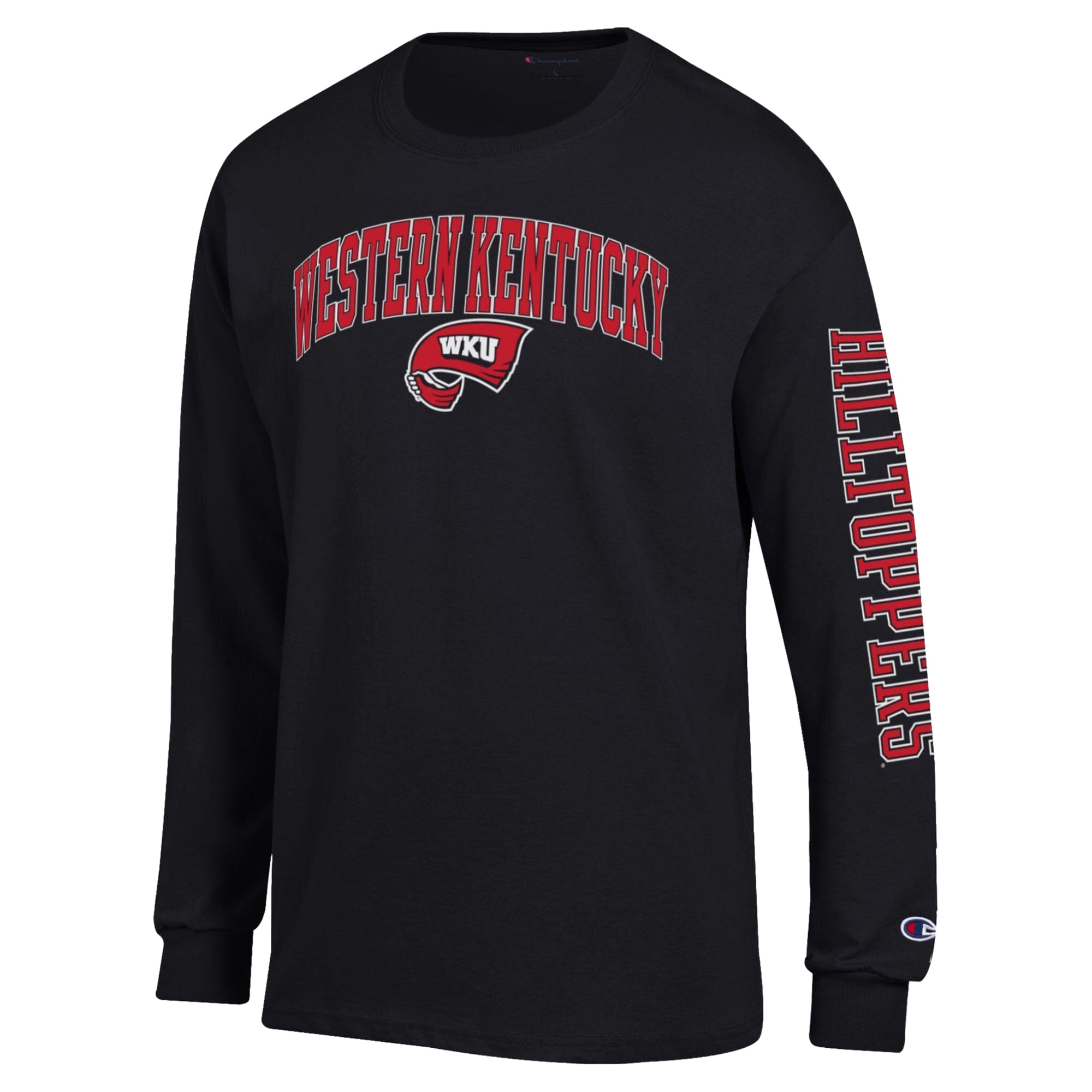 Men's Champion Western Kentucky Hilltoppers Arch Logo Long Sleeve T-Shirt