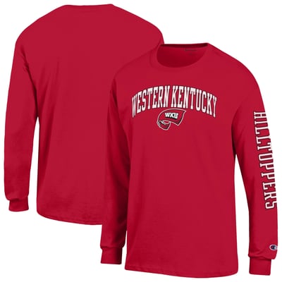 Western Kentucky Hilltoppers Champion Arch Logo Long Sleeve T-Shirt - Red