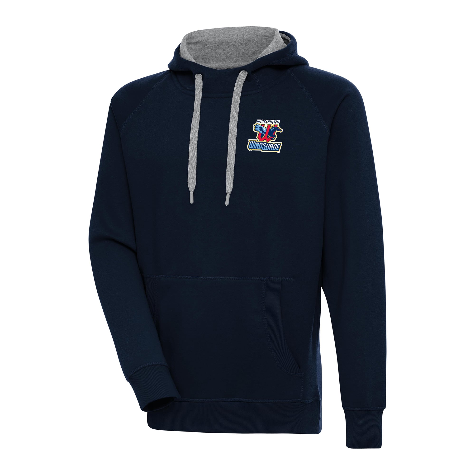 Men's Antigua  Navy Wichita Wind Surge Victory Pullover Hoodie
