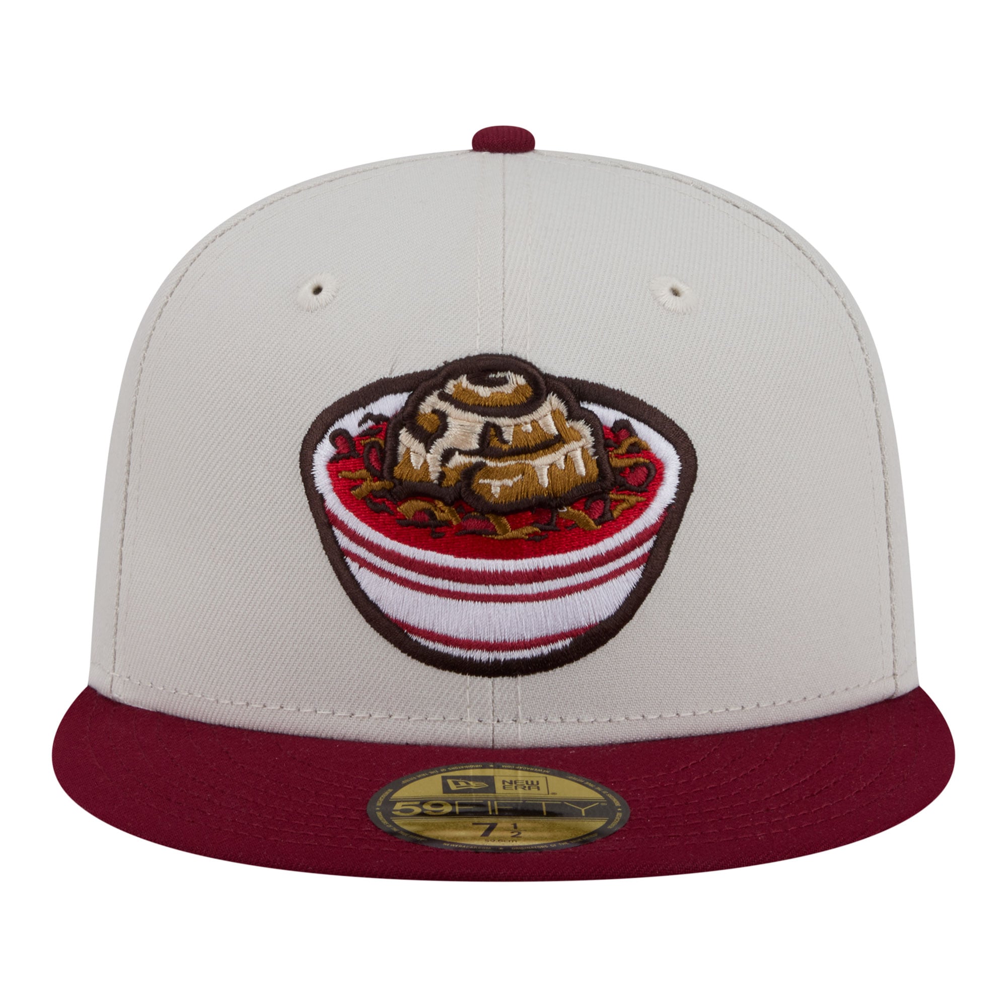 Casquette ajustée New Era 59FIFTY pour homme, beige/rouge foncé, Wichita Wind Surge Minor League Theme Nights