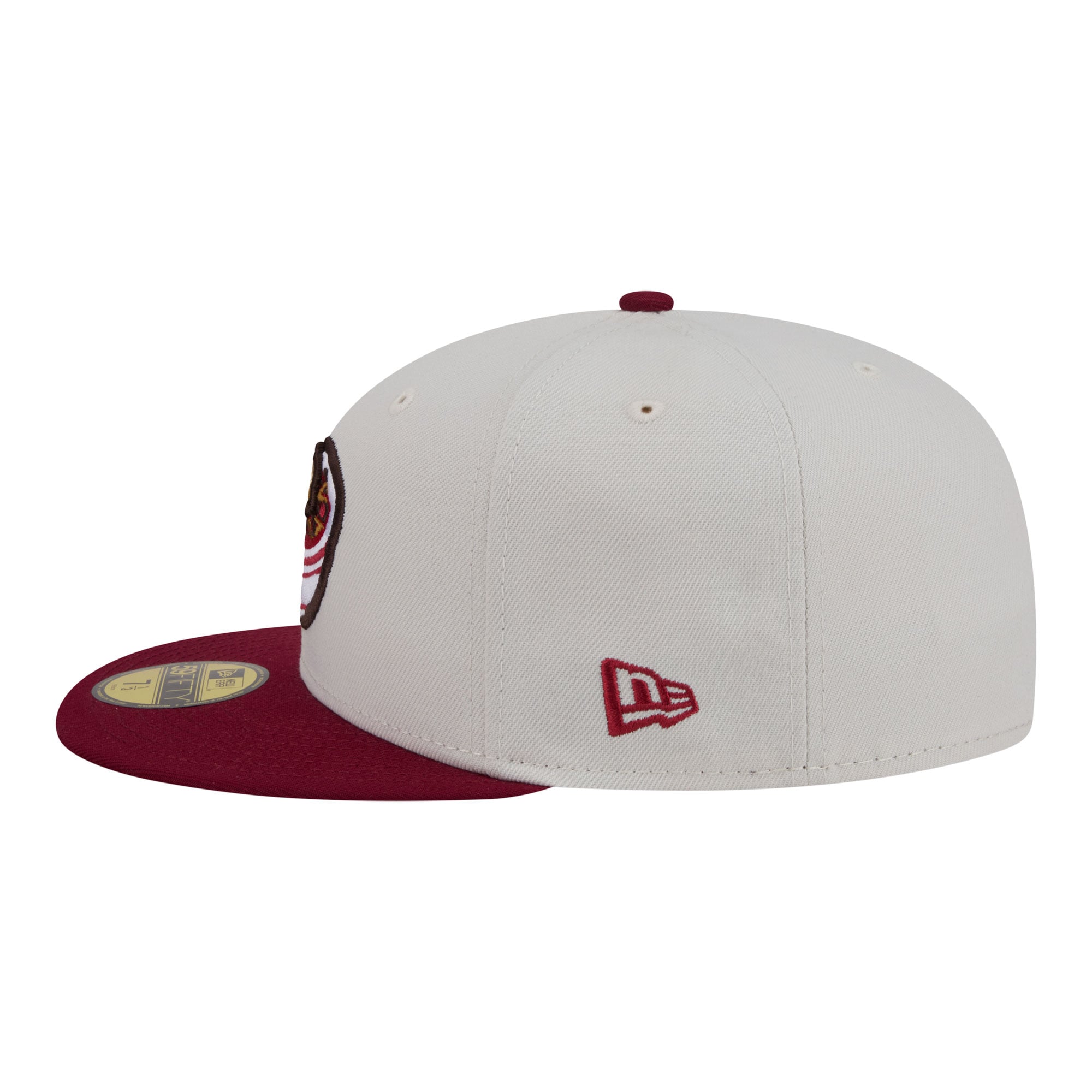 Casquette ajustée New Era 59FIFTY pour homme, beige/rouge foncé, Wichita Wind Surge Minor League Theme Nights
