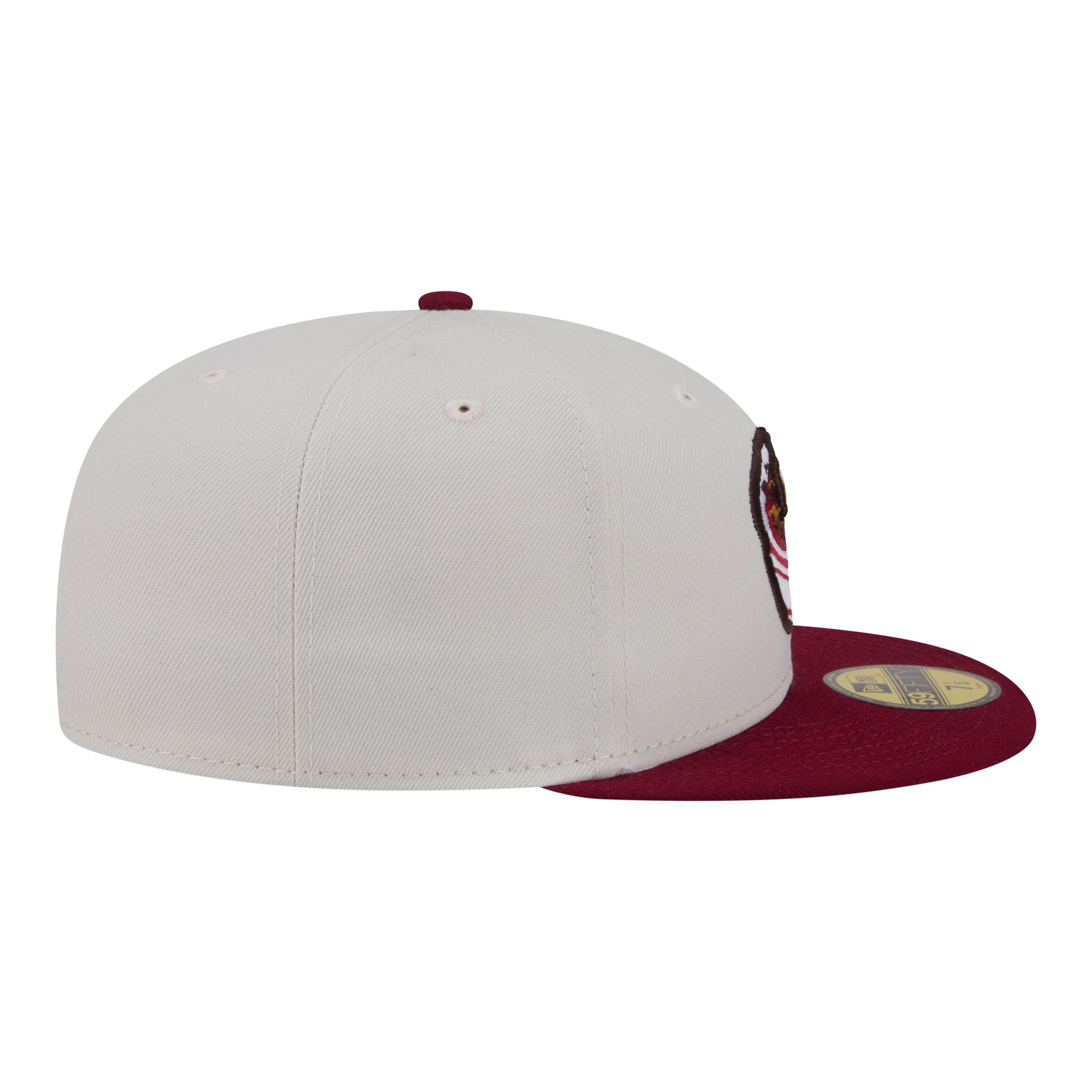 Casquette ajustée New Era 59FIFTY pour homme, beige/rouge foncé, Wichita Wind Surge Minor League Theme Nights