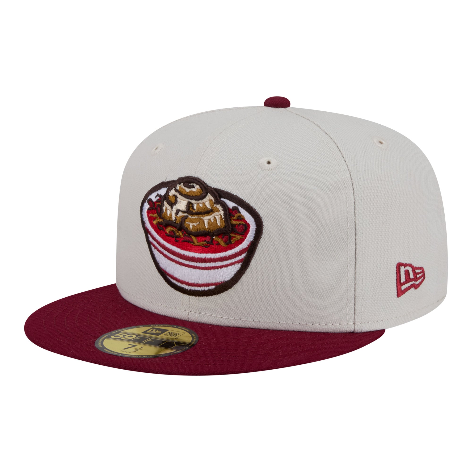 Men's New Era  Beige/Dark Red Wichita Wind Surge Minor League Theme Nights 59FIFTY Fitted Hat