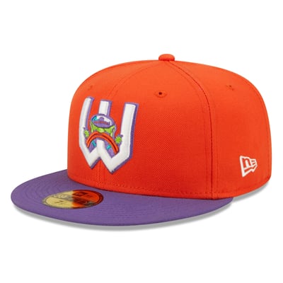Wichita Wind Surge New Era Honey Butter Chicken Biscuit Theme Night 59FIFTY Fitted Hat - Orange/Purple