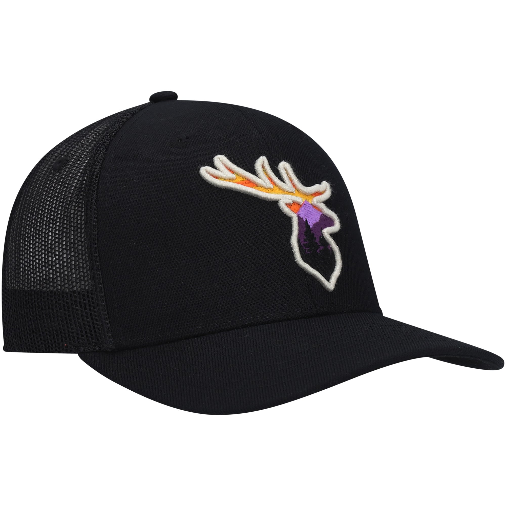 Animal Snapback Local Crowns Men's Local Crowns Black Deer Animal Collection Forest ...