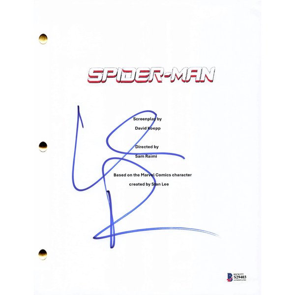 Spider-Man 2002 Movie Script Limited Signature Edition | RARE-T Willem Dafoe Signed Marvel Spider-Man Complete Movie Script Autograph JSA COA display picture 1