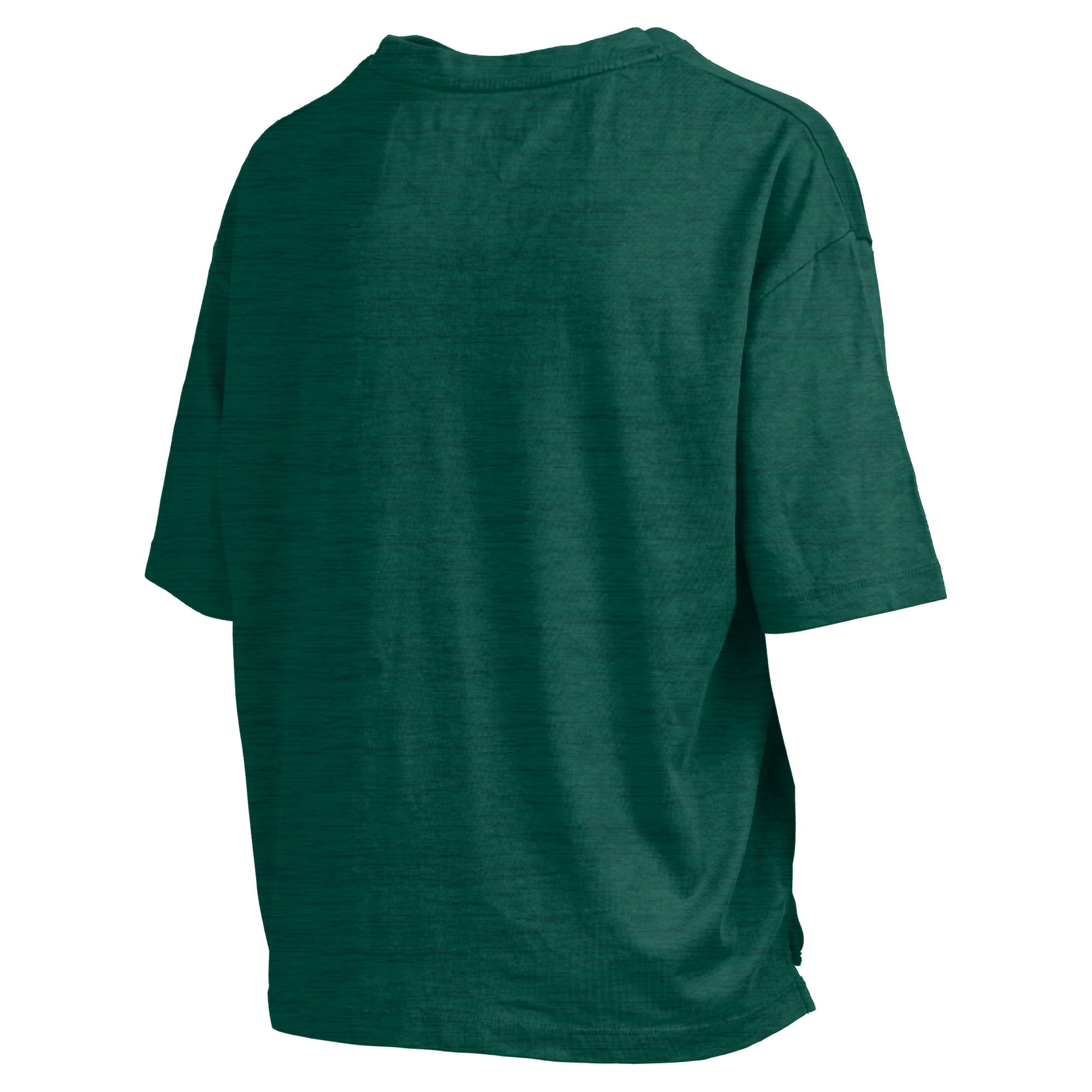 Women's Pressbox Green William & Mary Tribe Oversized Nelson Arch Over Logo Slub T-Shirt