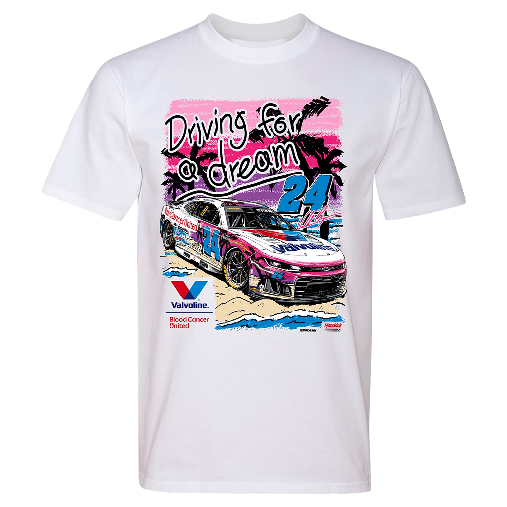 Men's Classic Ink White William Byron Valvoline T-Shirt