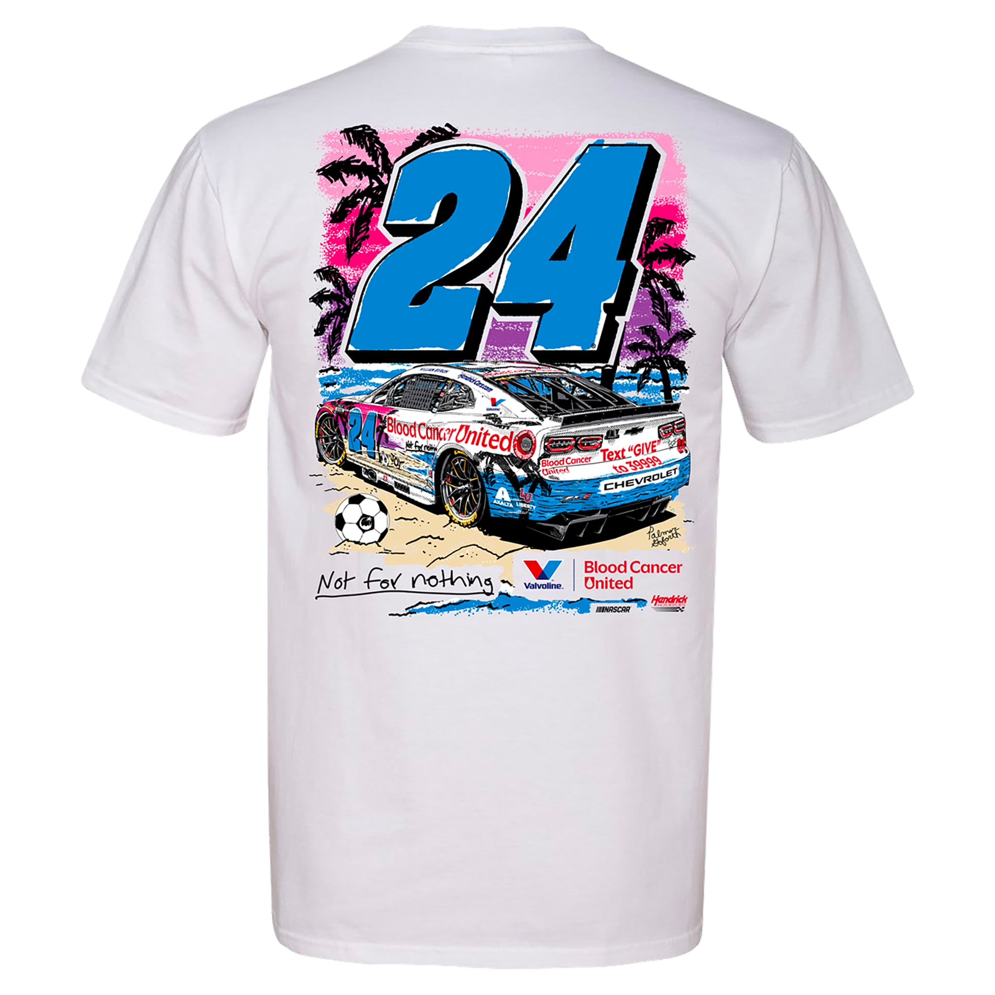 Men's Classic Ink White William Byron Valvoline T-Shirt