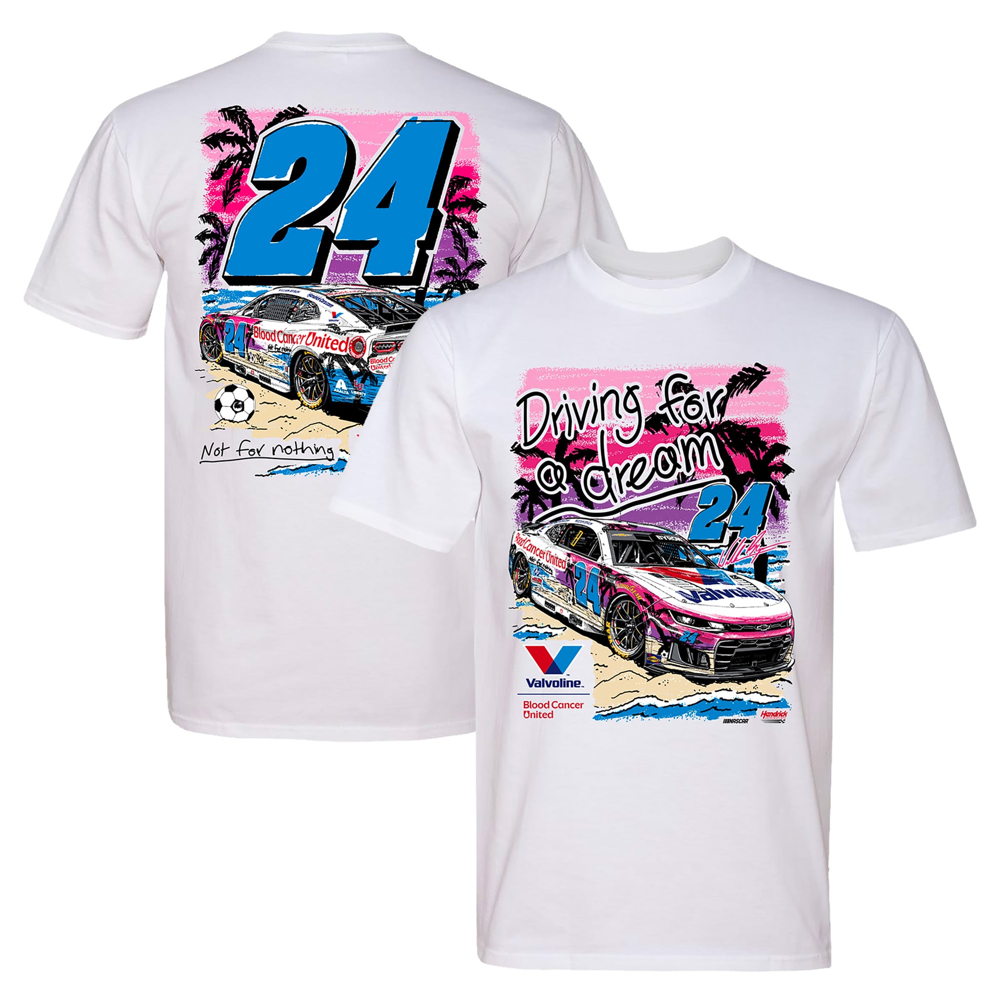 Men's Classic Ink White William Byron Valvoline T-Shirt