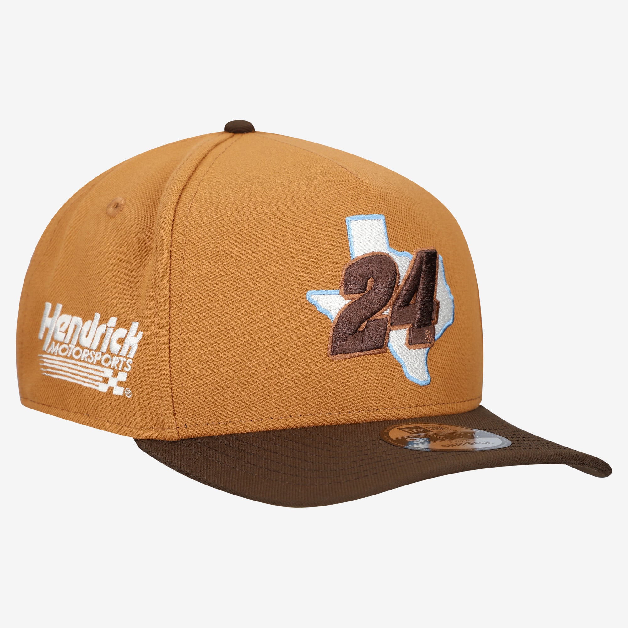 Casquette snapback New Era marron William Byron Texas A-Frame 9FIFTY pour homme