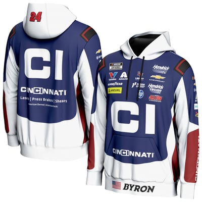 William Byron ProSphere Cincinnati Hoodie - Blue