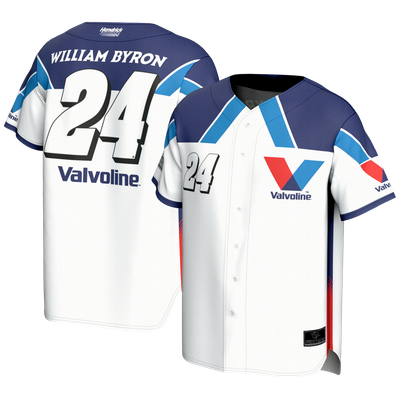  William Byron ProSphere Valvoline Baseball Jersey - White
