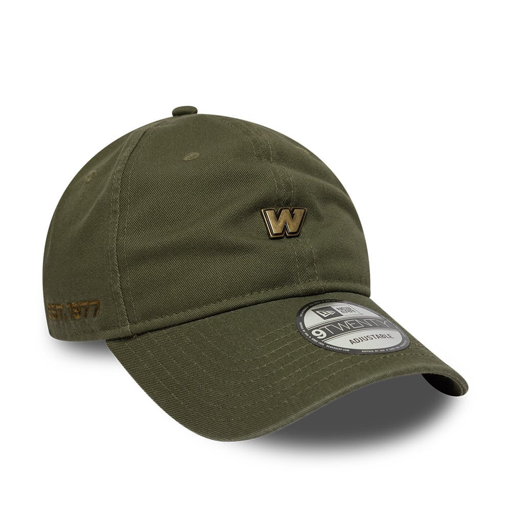 Men's New Era Olive Williams Racing Washed 9TWENTY Adjustable Hat