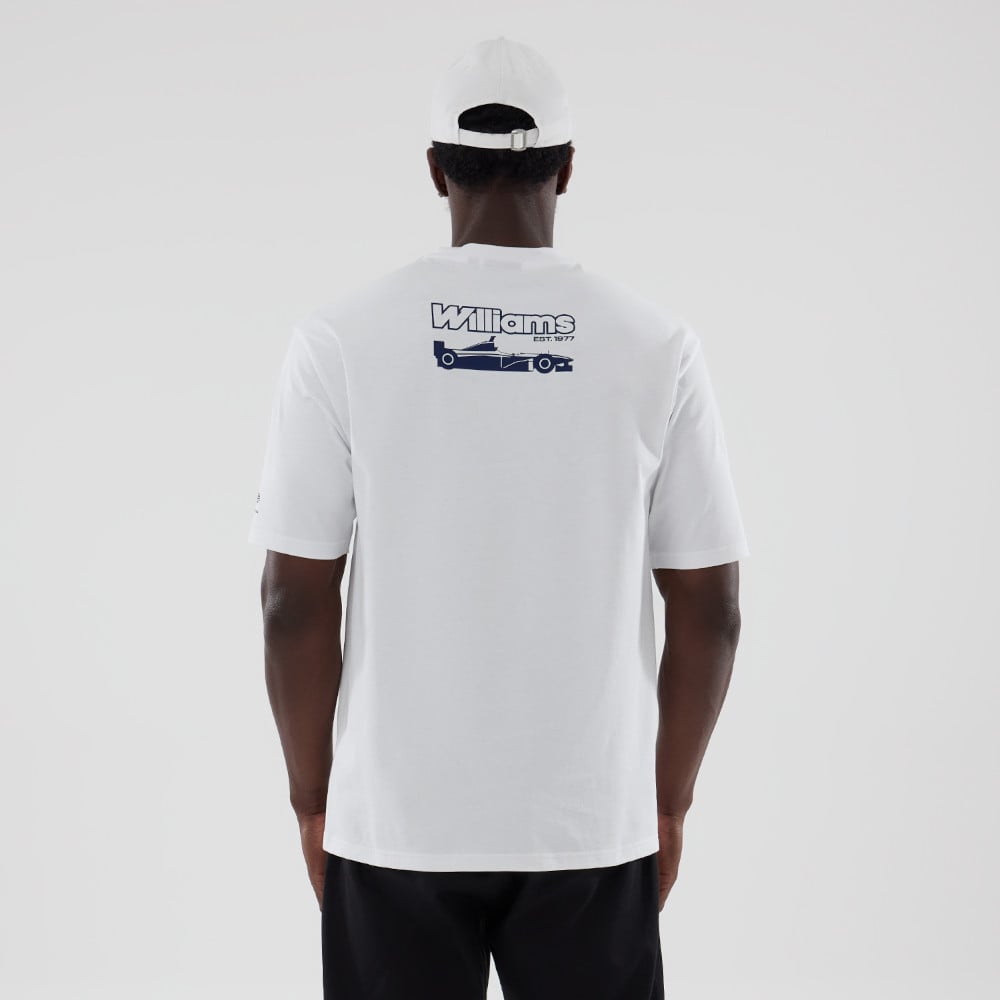T-shirt homme New Era White Williams Racing Champions du monde 1996